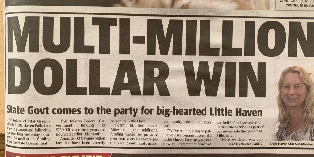 Little Haven Palliative Care State Government funding announcement