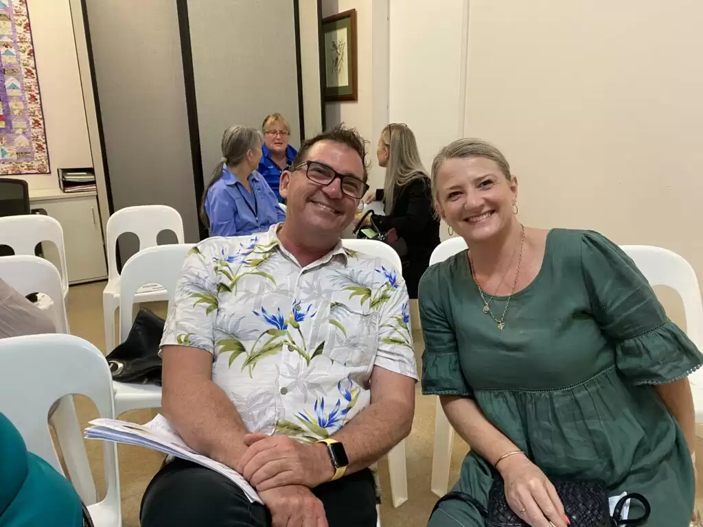 Gympie Regional Councillor Bruce&nbsp;Devereaux and LHPC Committee member Sharon O'Brien.